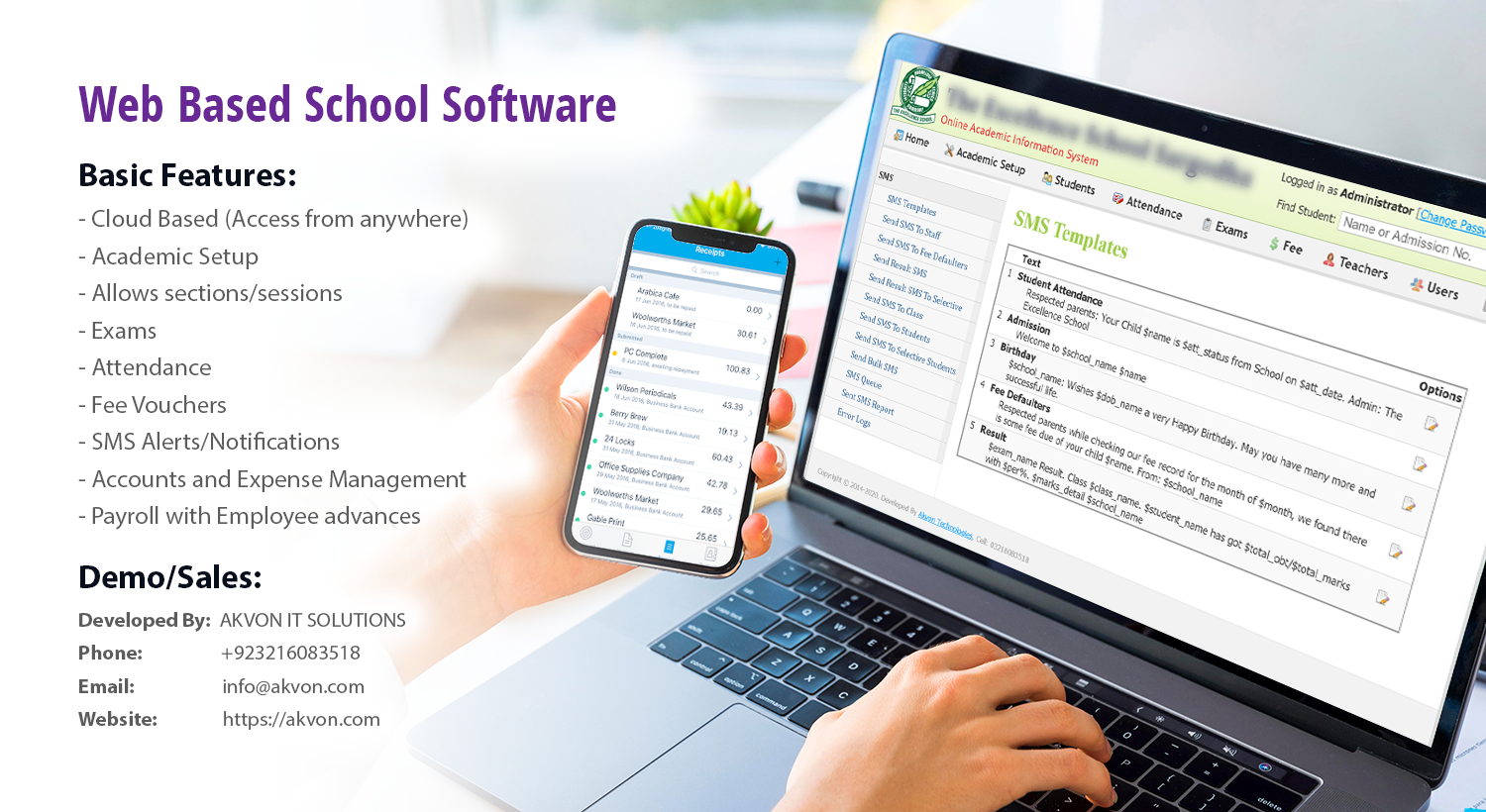 School Software with Accounts