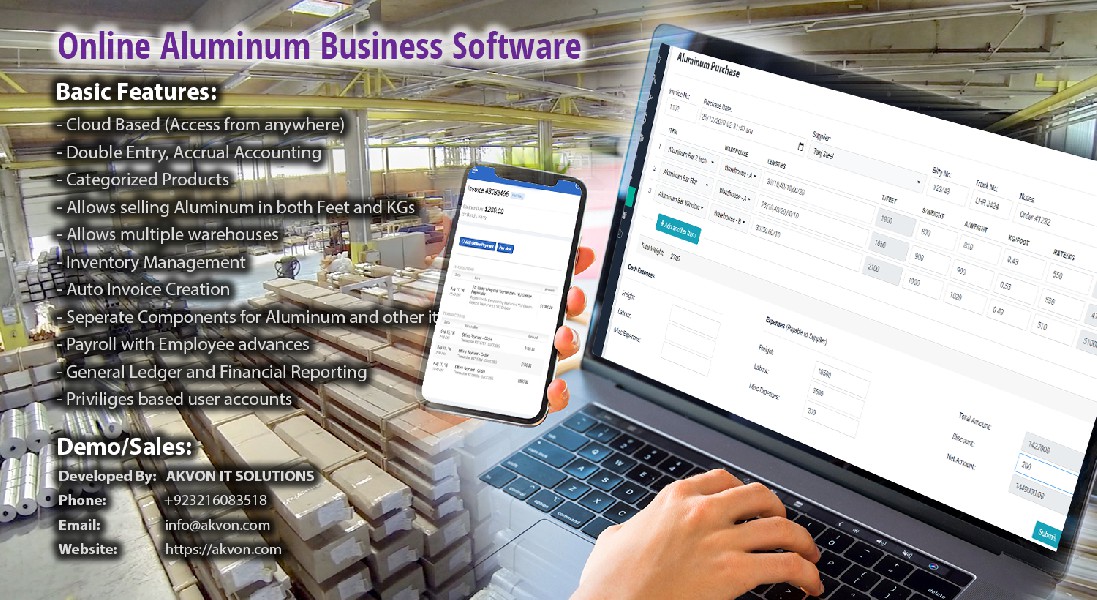 Software for Aluminum Business | Aluminum Windows/Doors Pakistan